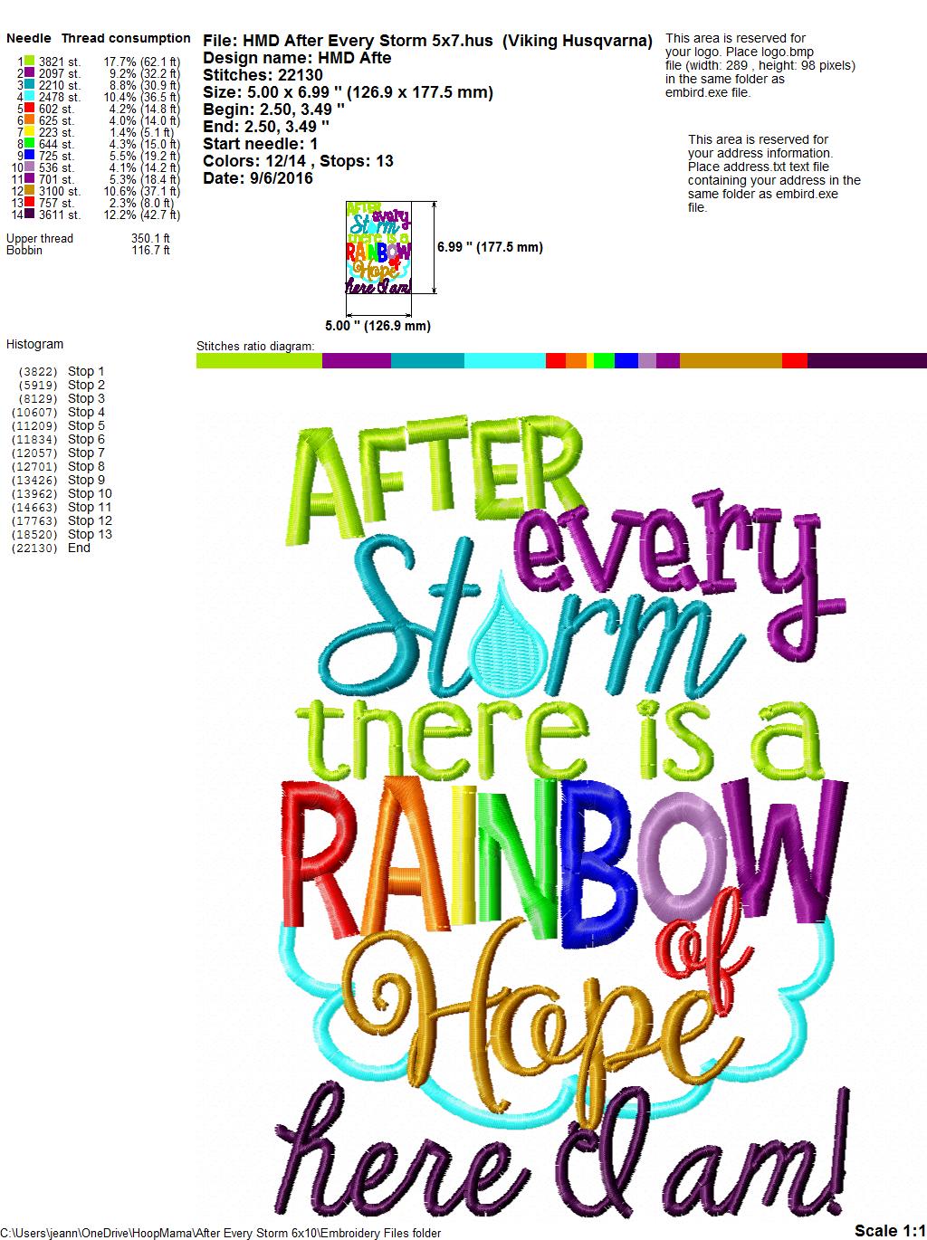 Mdf after every storm there is a rainbow of hope,Ready To Decorate,Laser craft 