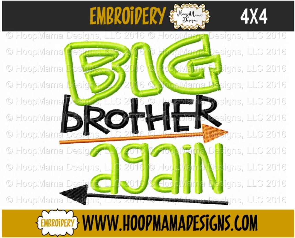 Big Brother Again - Embroidery and Cutting Options - Image 3