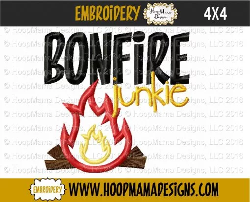 Bonfire Junkie - Embroidery and Cutting Options - Image 3