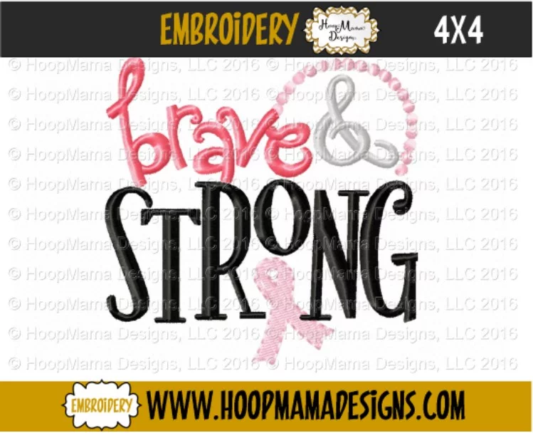 Brave & Strong - Embroidery and Cutting Options - Image 3