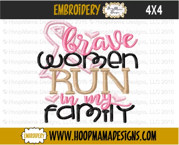 Brave Women Run In My Family - Embroidery and Cutting Options - Image 3