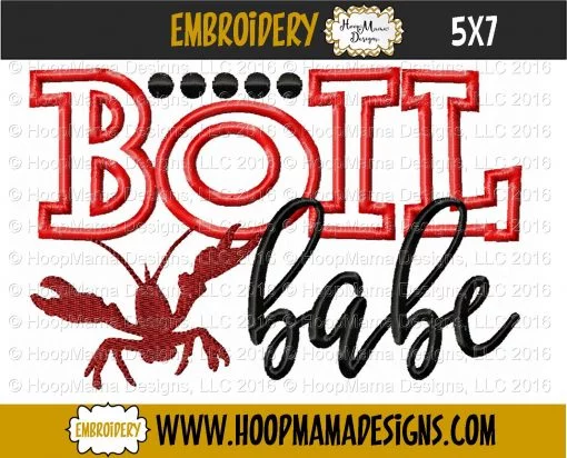 Boil Babe - Embroidery and Cutting Options - Image 2