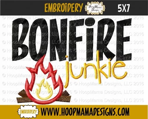 Bonfire Junkie - Embroidery and Cutting Options - Image 2
