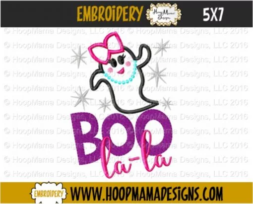 BOO La La - Embroidery and Cutting Options - Image 2