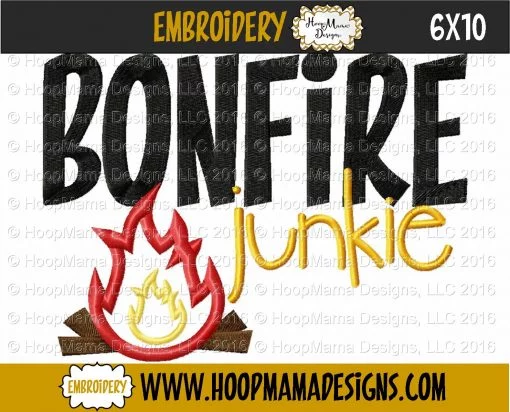 Bonfire Junkie - Embroidery and Cutting Options - Image 4