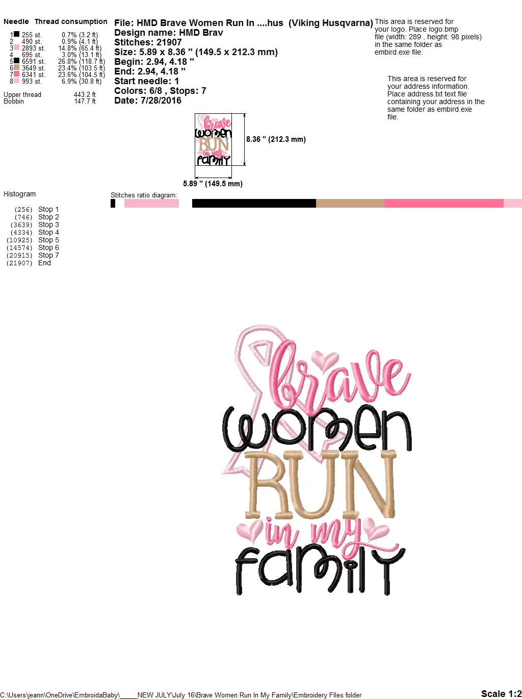Brave Women Run In My Family - Embroidery and Cutting Options - Image 8