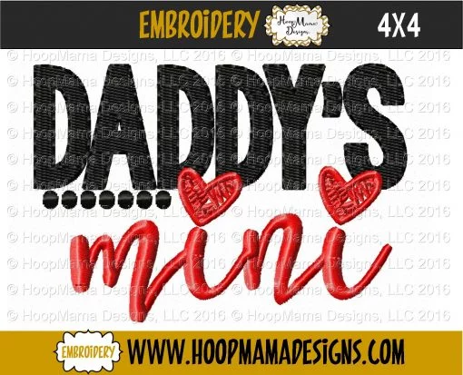 Daddy's Mini - Embroidery and Cutting Options - Image 3