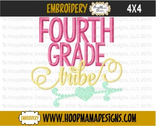 Fourth Grade Tribe - Embroidery and Cutting Options - Image 3