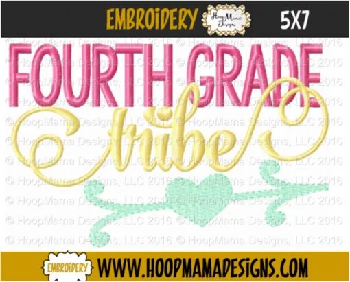 Fourth Grade Tribe - Embroidery and Cutting Options - Image 2