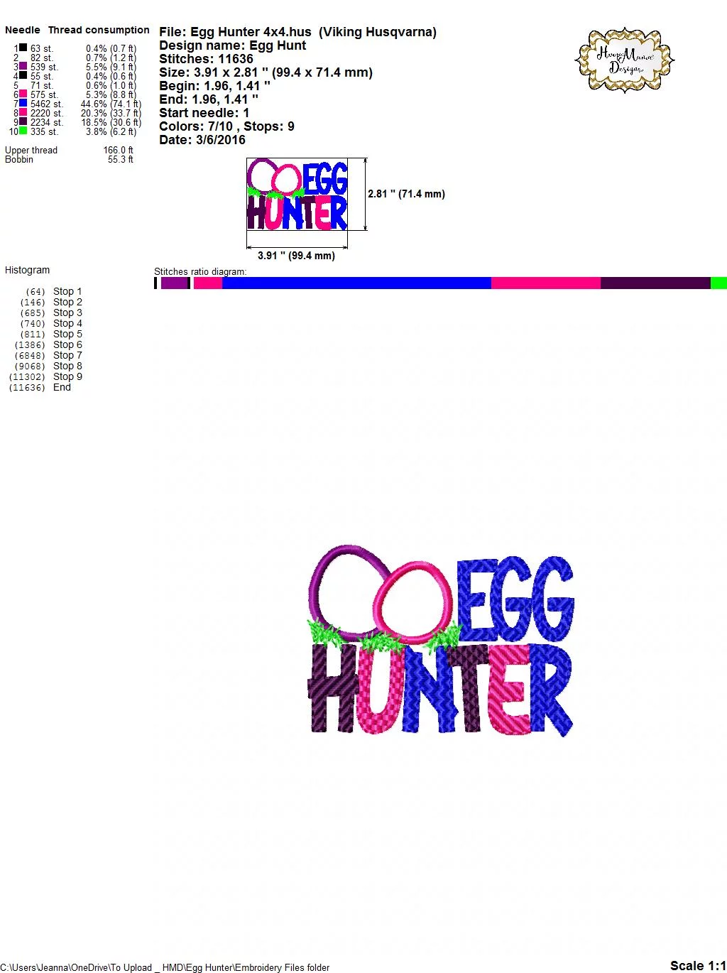 Egg Hunter - Embroidery and Cutting Options - Image 6