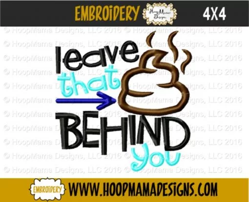 Leave That Crap Behind You - Embroidery and Cutting Options - Image 2