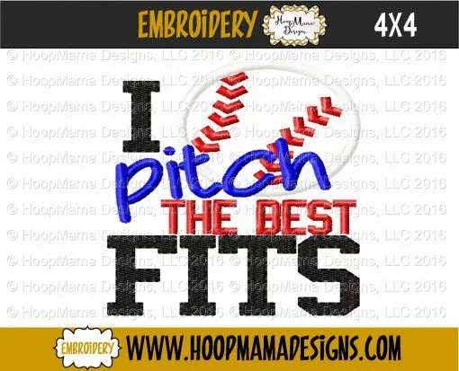 I Pitch The Best Fits BOY - Embroidery and Cutting Options - Image 3