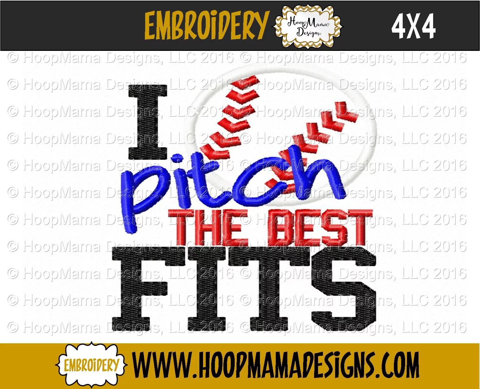 I Pitch The Best Fits BOY - Embroidery and Cutting Options - Image 3