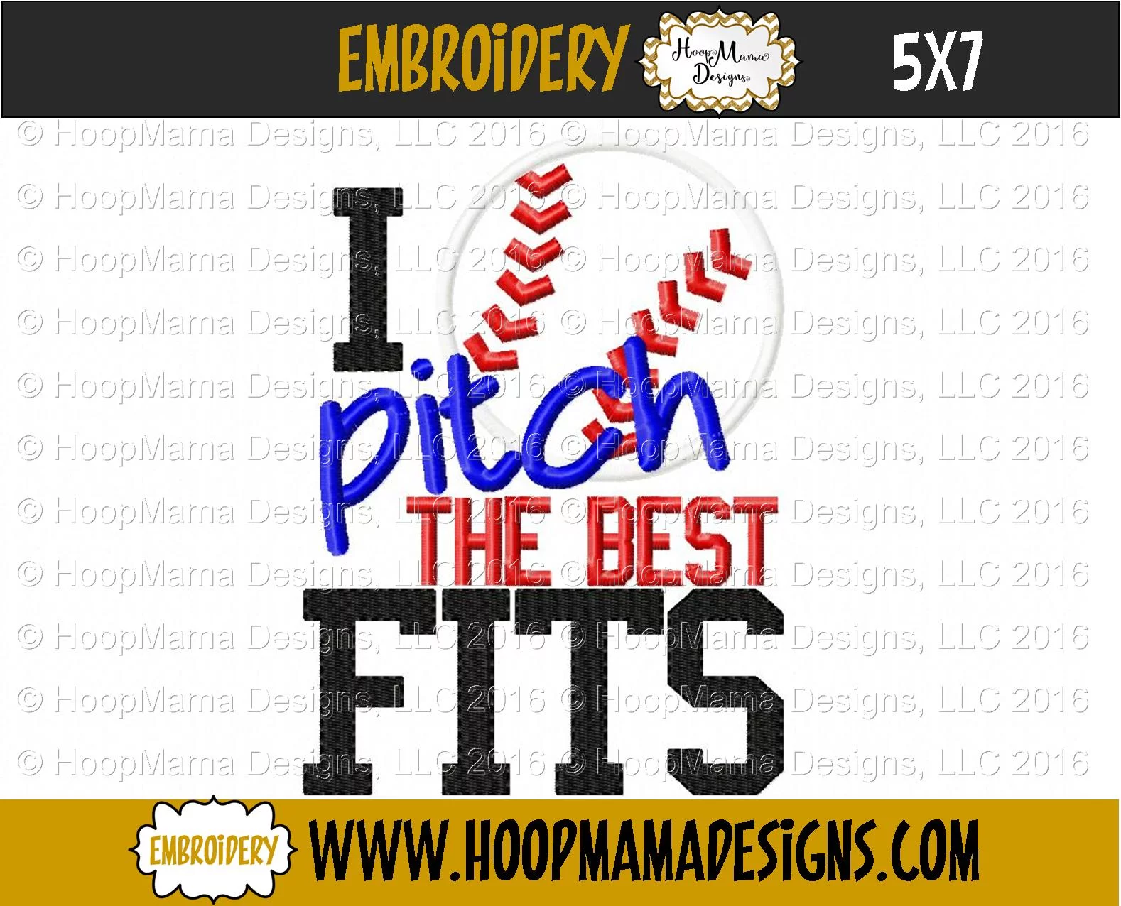 I Pitch The Best Fits BOY - Embroidery and Cutting Options - Image 2