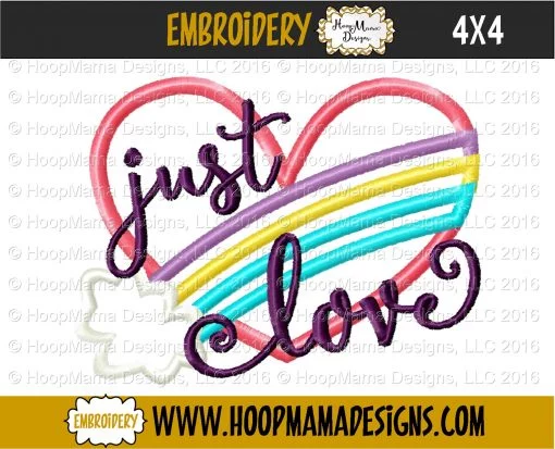 Just Love - Embroidery and Cutting Options - Image 3