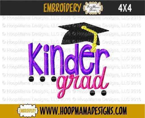 Kindergarten Grad - Embroidery and Cutting Options - Image 3