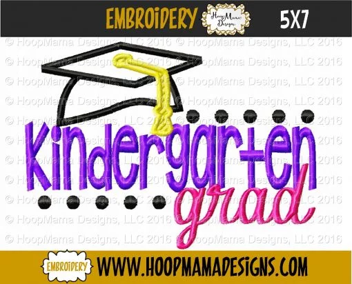 Kindergarten Grad - Embroidery and Cutting Options - Image 2