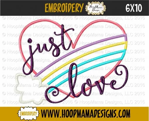 Just Love - Embroidery and Cutting Options - Image 4