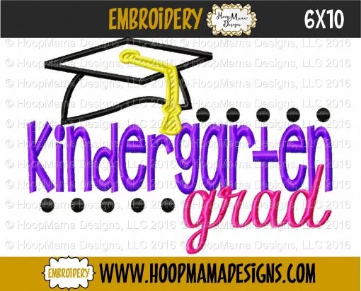 Kindergarten Grad - Embroidery and Cutting Options - Image 4