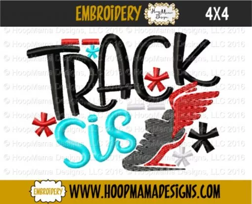 Track Sis - Embroidery and Cutting Options - Image 3