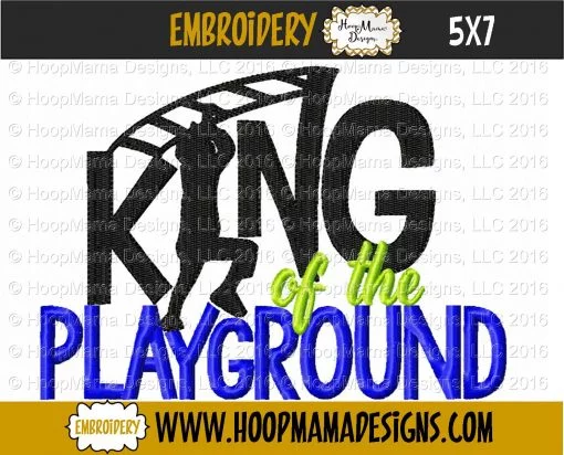 King Of The Playground - Embroidery and Cutting Options - Image 2
