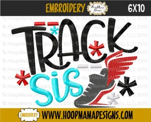 Track Sis - Embroidery and Cutting Options - Image 4