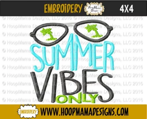 Summer Vibes Only - Embroidery and Cutting Options - Image 3