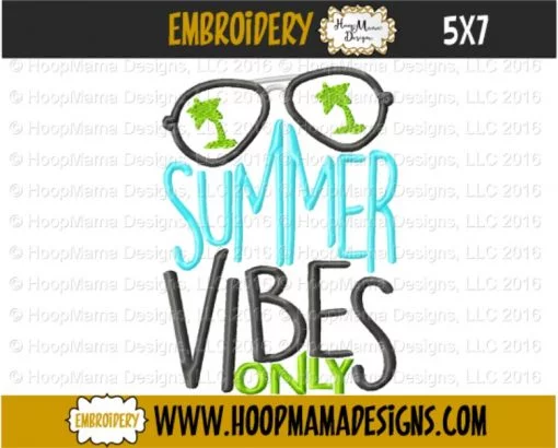Summer Vibes Only - Embroidery and Cutting Options - Image 2