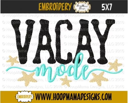 Vacay Mode - Embroidery and Cutting Options - Image 2