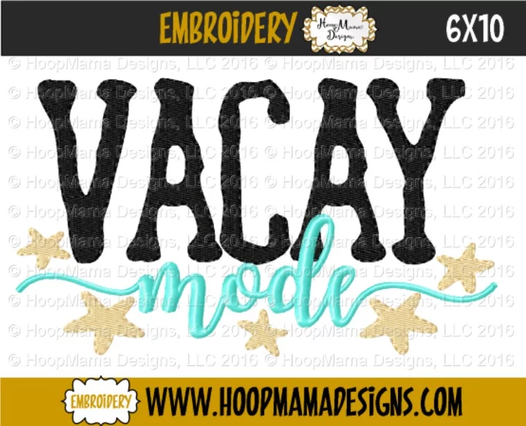 Vacay Mode - Embroidery and Cutting Options - Image 4
