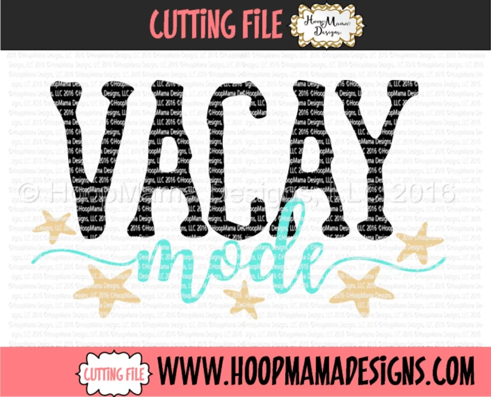 Vacay Mode - Embroidery and Cutting Options - Image 5