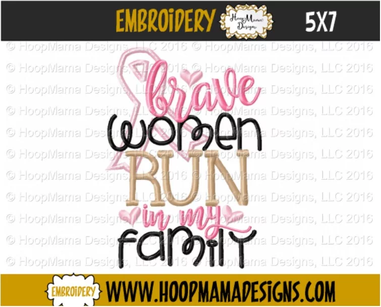 Brave Women Run In My Family - Embroidery and Cutting Options - Image 2