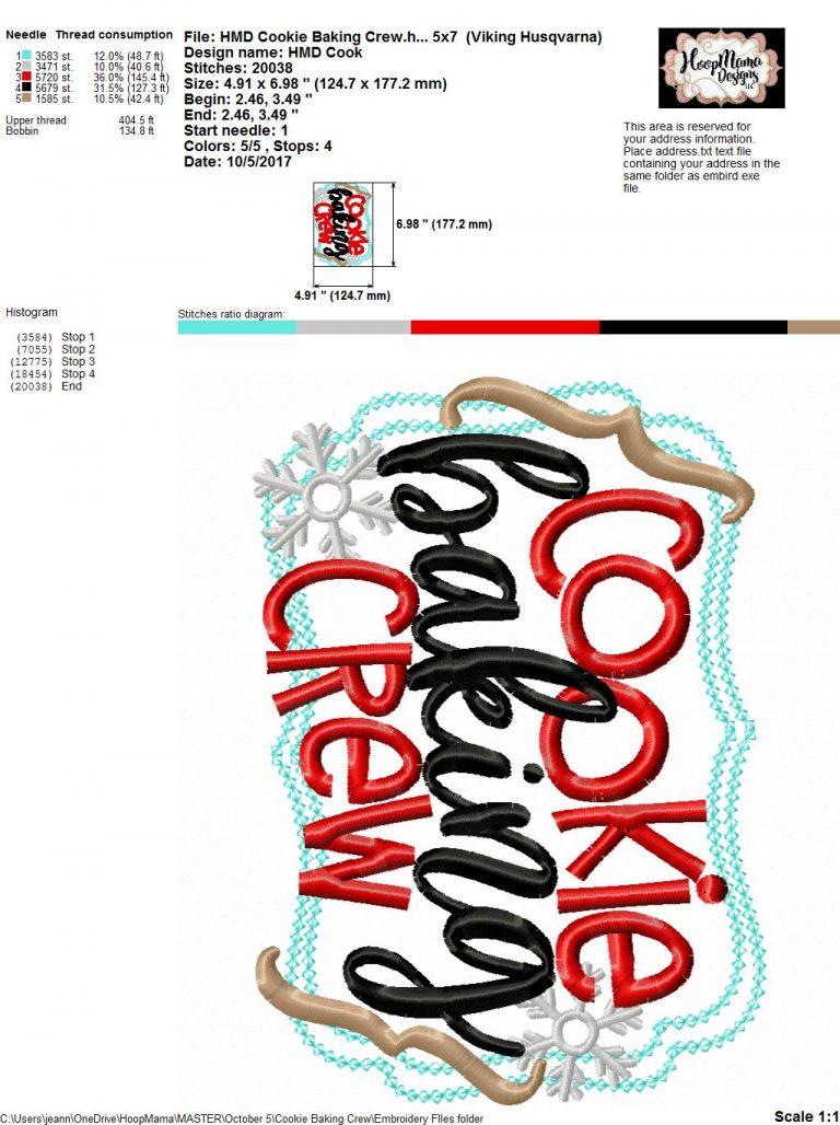 Cookie baking crew  embroidery and cutting options  hoopmama Cookie baking crew  embroidery and cutting options  hoopmama