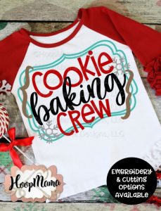Cookie baking crew  embroidery and cutting options  hoopmama Cookie baking crew  embroidery and cutting options  hoopmama