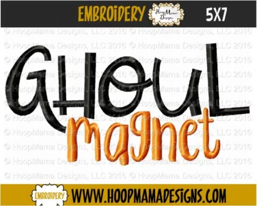 Ghoul Magnet - Embroidery and Cutting Options - Image 2