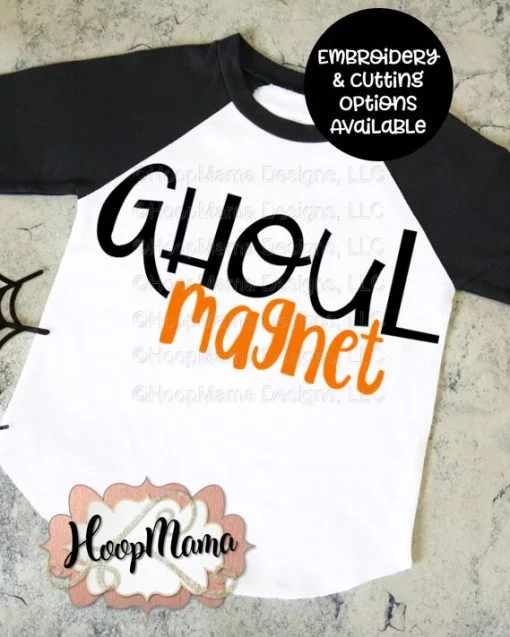 Ghoul Magnet - Embroidery and Cutting Options