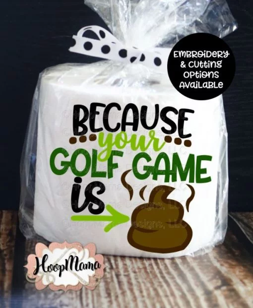 Golf Toilet Paper Embroidery & Cutting Bundle - Image 3