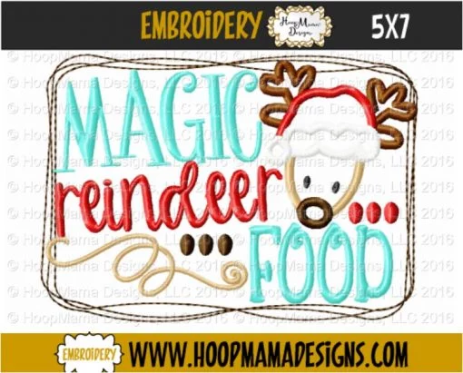 Magic Reindeer Food - Embroidery and Cutting Options - Image 2