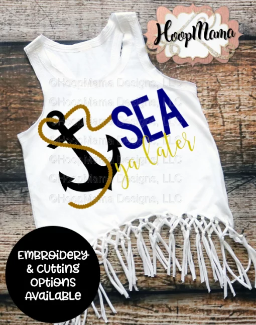 Sea Ya Embroidery & Cutting Bundle - Image 5