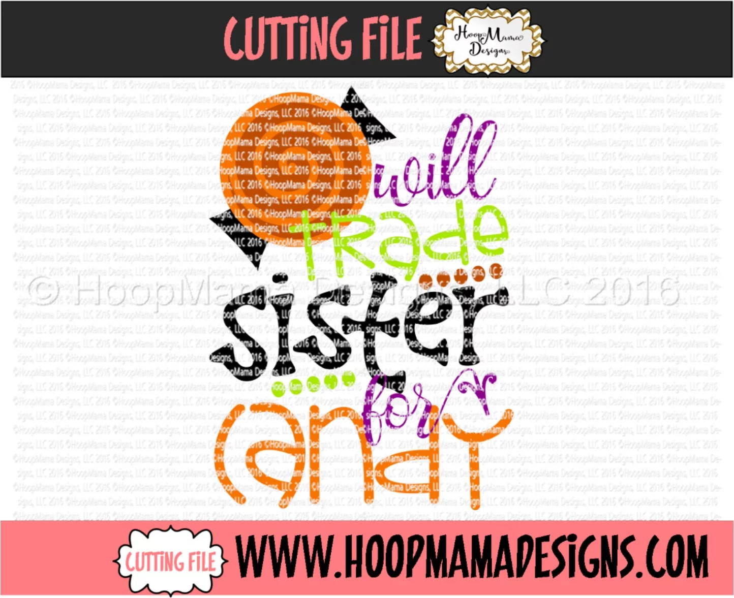 Will Trade Sister For Candy - Embroidery and Cutting Options - Image 3