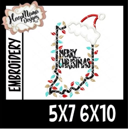 Indiana Merry Christmas - Embroidery and Cutting Options - Image 2