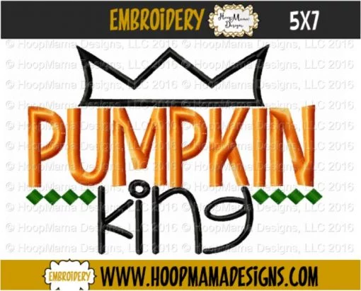 Pumpkin King - Embroidery and Cutting Options - Image 2