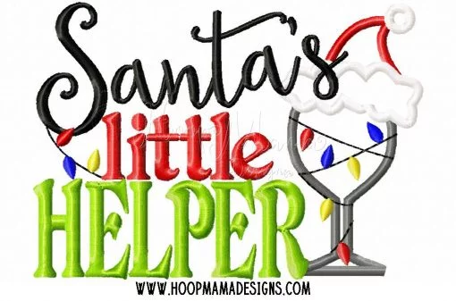 Santa's Little Helper - Embroidery and Cutting Options - Image 2