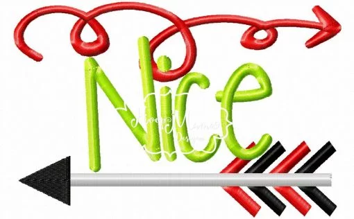 Nice with Arrows - Embroidery and Cutting Options - Image 2