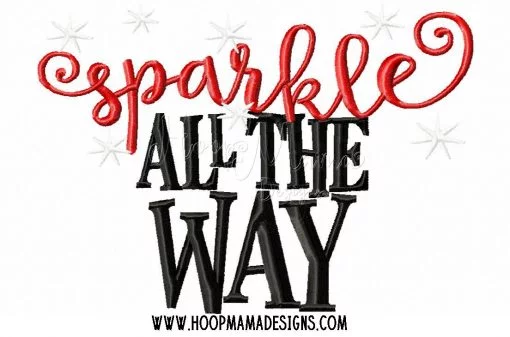Sparkle All The Way - Embroidery and Cutting Options - Image 2