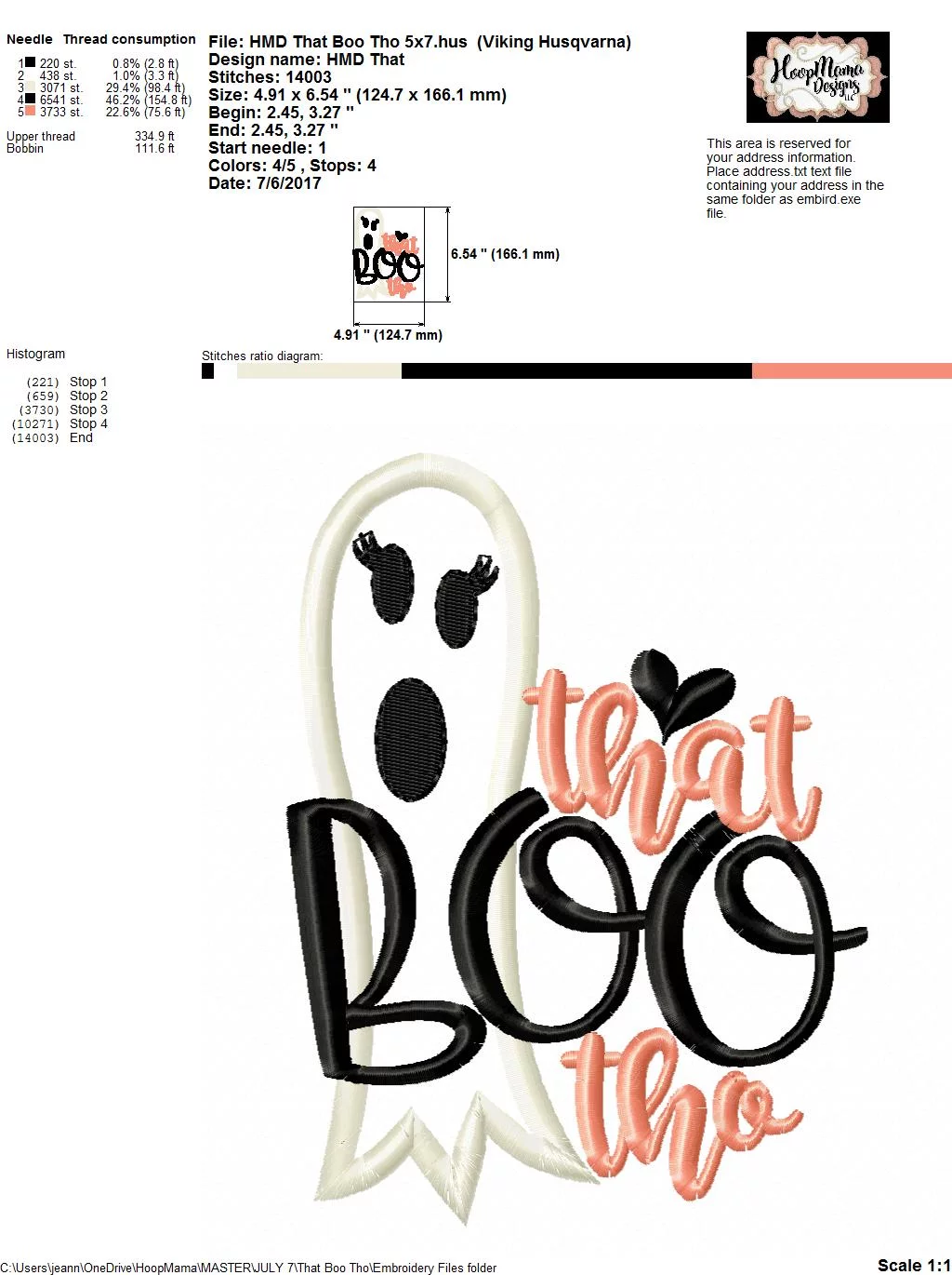 That Boo Tho - Embroidery and Cutting Options - Image 5