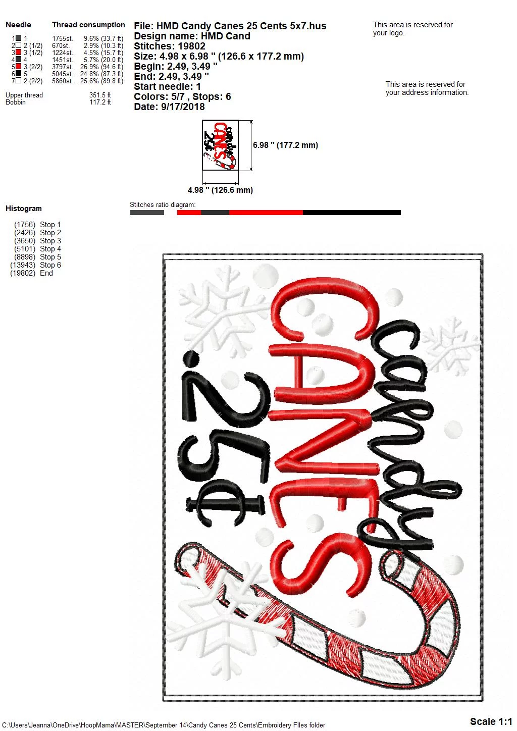 Candy Canes .25 Cents - Embroidery and Cutting Options - Image 5