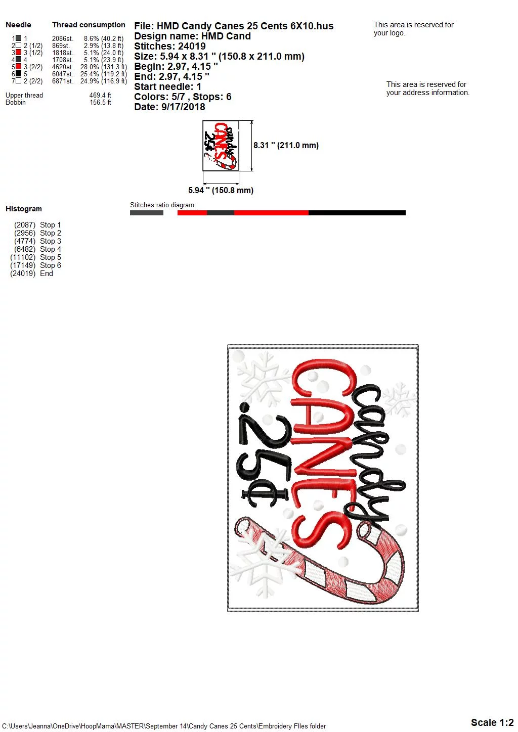 Candy Canes .25 Cents - Embroidery and Cutting Options - Image 4