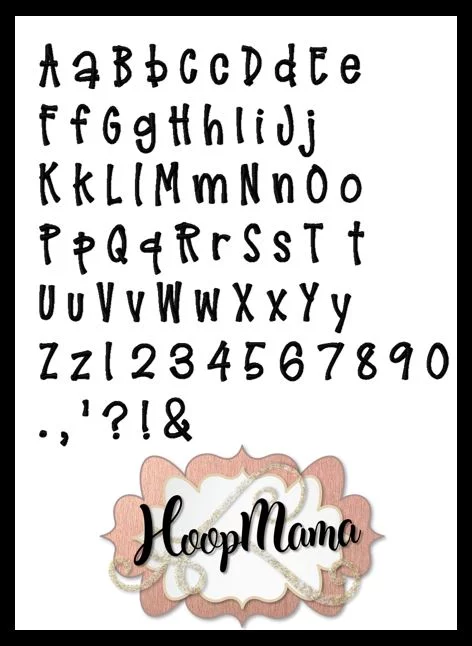 Barn Dance Embroidery Font With BX Mapping - Image 2