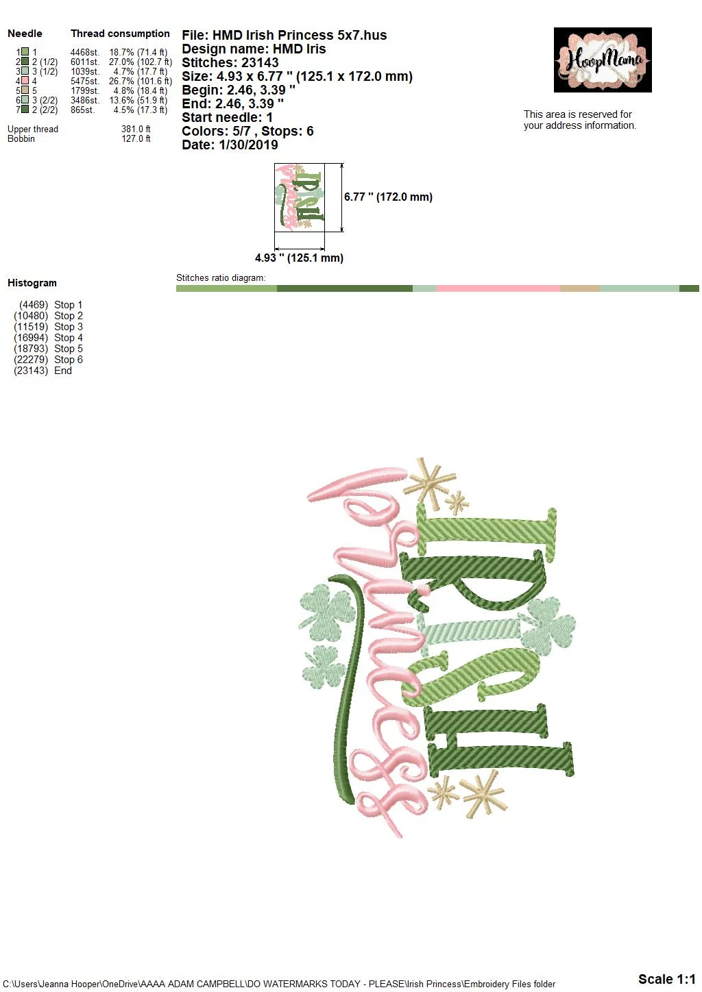 Irish Princess - Embroidery and Cutting Options - Image 6